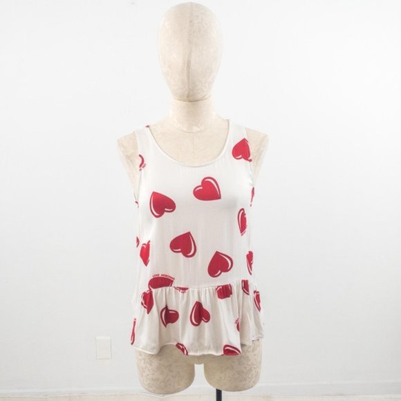 Moschino S/M Valentines Hearts Tank Top AS-IS Glam Halloween Costume - Picture 9 of 9